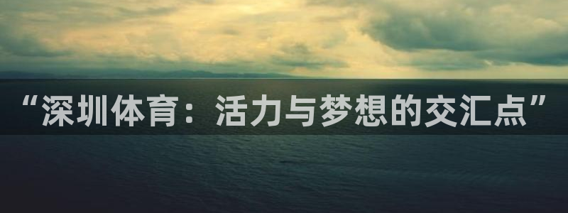 必一运动官网：“深圳体育：活力与梦想的交汇点”
